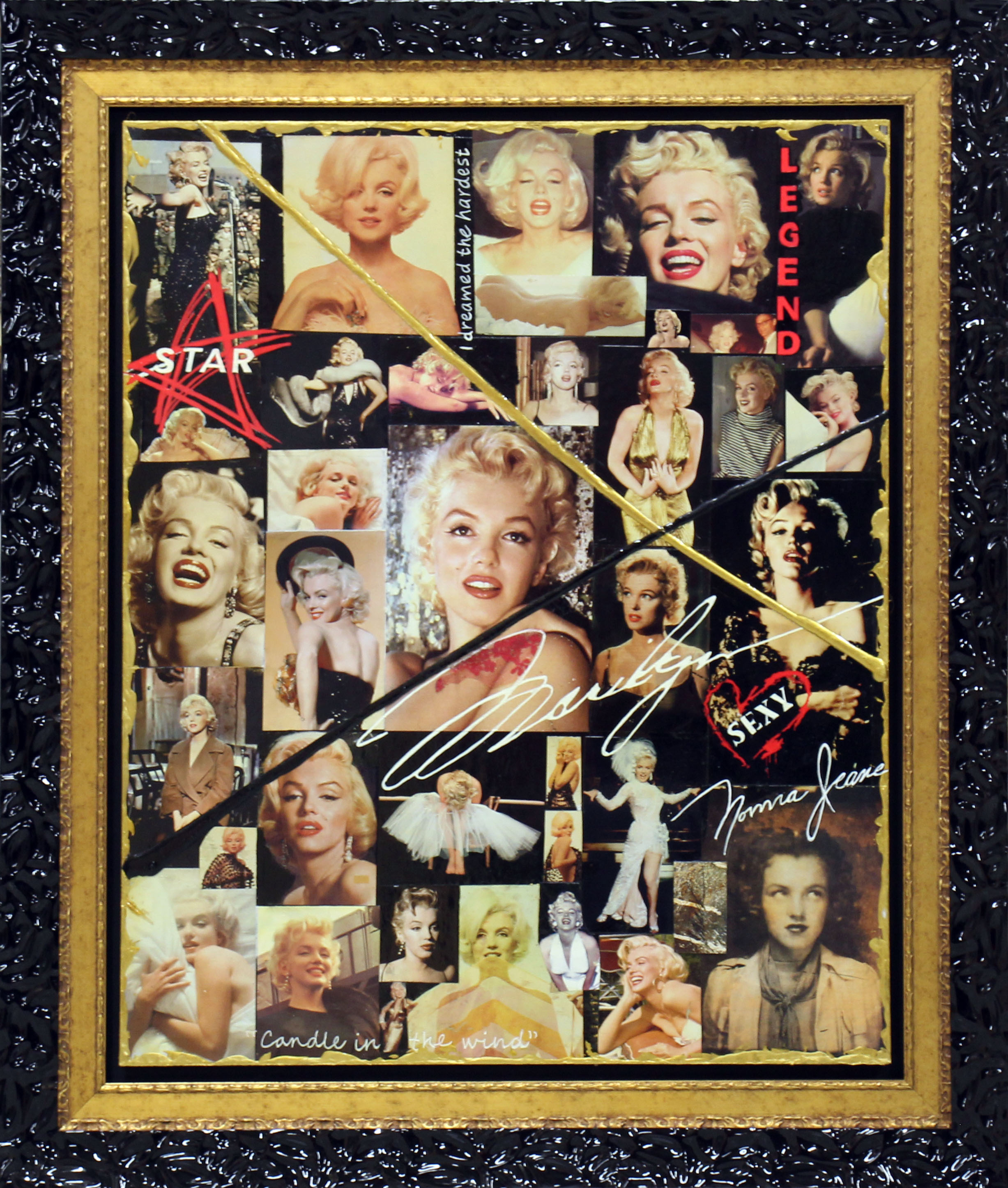 Deb Mack Marilyn in Technicolor (Original) (Framed)